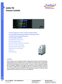 Thumbnail of document Data Sheet - ADT783 Pressure Controller